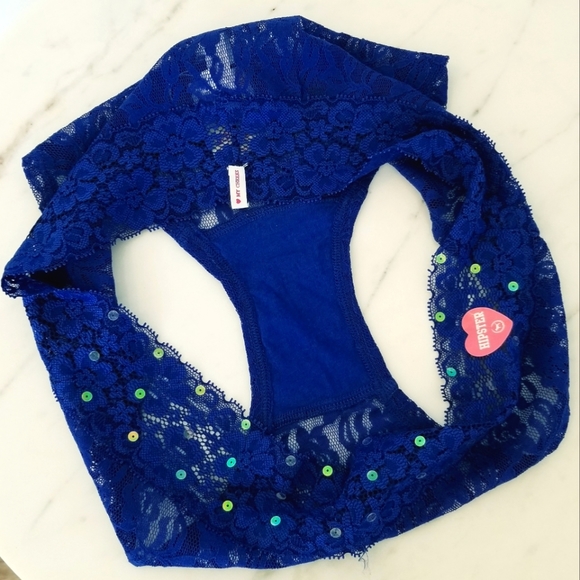 Victoria's Secret PINK Vintage Low Rise Sequin Bling Hipster Cheeky Panty NWT - Picture 7 of 15